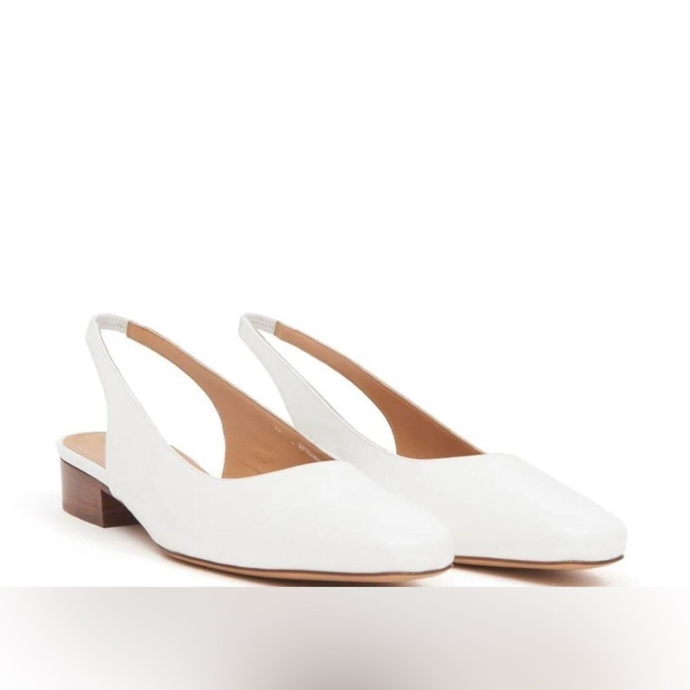 Maison Margiela Barbs Patent Leather Slingback Ballet Heeled Pumps